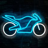 Motosiklet Neon burcu adam mağara Led Neon burcu garaj için kişiselleştirilmiş Led Motor ışık burcu duvar dekor için