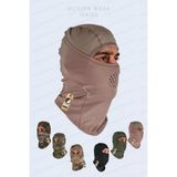 Motosiklet Outdoor Taktik Askeri Boyunluk Kask Termal Maske Balaklava Tan