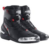 Motosiklet Racing Bot Atop Bağcık Sistemi Deri Italyan Tasarım Çelik Koruma Touring Motor Bot - Siyah - 41