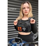 Motosiklet Reflektörlü Yelek ile Uyumlu ve Motosiklet Göğüs Çantası Unisex (Terletmez ve Su G - Çok Renkli