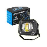 Motosiklet Scooter Led Sis Farı Set Delici Işık Beyaz Sarı Metal Kasa 2 Adet 2 Adet