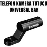 Motosiklet Scooter Nmax Pcx Üniversal Ayna Yükseltici ve Telefon Kamera Gps Tutucu Bar - Siyah