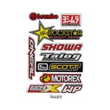 Motosiklet Sponsor Ekipman Kask Motorsiklet Sticker Seti 02