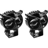 Motosiklet Sürüş Işıkları Mini LED Farlar Sis Farları 30 W/45 W 5000-6500 K Süper Parlak Spot Motosiklet Kamyon Atv Suv Araba Yat - Siyah