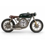 Motosiklet Tasarımlı Metal Duvar Saati Alk5792