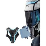 Motosiklet Telefon - Aksiyon Kamera Tutucu (4.0-6.9 Inç) – Motor Kask Aksesuarı Çene Montaj - Siyah Çığlık