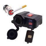 Motosiklet Usb Şarj Voltmetre Çakmaklık
