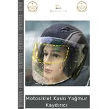 #Motosikletkaskı Motosiklet Kaskı Şeffaf Su İtici Anti Sis Koruyucu Film Buhar Önleyici Yağmur Kaydırıcı