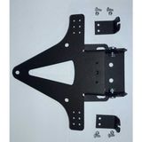 Motospartan Motosiklet Siyah Katlanır Plakalık