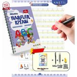 Motossori Eğitici Oluklu Harfler Kitabı 17x21 cm Çocuklara Özel Kağıt Malzeme ile Motor Becerileri Geliştirici