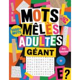 Mots Meles Adultes Geant: Livre Relaxant En Grandes Lettres Pour Adultes & Seniors