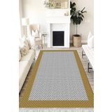 Motto Hali Bambu Dokuserisi Perla Soft Kaymaz Tabanlı Yıkanabilir Antibakteriyel Dijital Baskı Halı Yolluk, DK-5040L-PRL-100X200