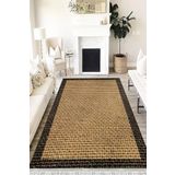 Motto Hali Bambu Dokuserisi Perla Soft Kaymaz Tabanlı Yıkanabilir Antibakteriyel Dijital Baskı Halı Yolluk, DK-5300B-PRL-100X200