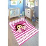Motto Halı Cotton Şönil Kaymaz Tabanlı Yıkanabilir Antibakteriyel Dijital Baskı Çocuk Halısı, 80 x 150 CK-10059A-CTN