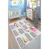 Motto Hali Cotton Şönil Kaymaz Tabanlı Yıkanabilir Antibakteriyel Dijital Baskı Çocuk Halısı, CK-10007A-CTN-160X230