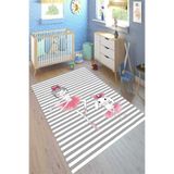 Motto Hali Cotton Şönil Kaymaz Tabanlı Yıkanabilir Antibakteriyel Dijital Baskı Çocuk Halısı, CK-10009A-CTN-100X200