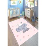 Motto Hali Cotton Şönil Kaymaz Tabanlı Yıkanabilir Antibakteriyel Dijital Baskı Çocuk Halısı, CK-10025A-CTN-160X230