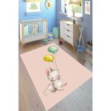 Motto Hali Cotton Şönil Kaymaz Tabanlı Yıkanabilir Antibakteriyel Dijital Baskı Çocuk Halısı, CK-10032A-CTN-200X300