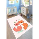 Motto Hali Cotton Şönil Kaymaz Tabanlı Yıkanabilir Antibakteriyel Dijital Baskı Çocuk Halısı, CK-10037A-CTN-100X200