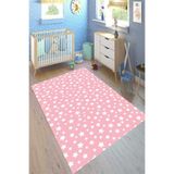 Motto Hali Cotton Şönil Kaymaz Tabanlı Yıkanabilir Antibakteriyel Dijital Baskı Çocuk Halısı, CK-10109A-CTN-160X230