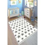 Motto Hali Cotton Şönil Kaymaz Tabanlı Yıkanabilir Antibakteriyel Dijital Baskı Çocuk Halısı, CK-10115C-CTN-200X300