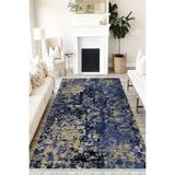 Motto Hali Doku Cotton Şönil Kaymaz Tabanlı Yıkanabilir Antibakteriyel Dijital Baskı Doku Halı Yolluk, DK-5193B-CTN-80X200
