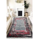 Motto Hali Doku Cotton Şönil Kaymaz Tabanlı Yıkanabilir Antibakteriyel Dijital Baskı Doku Halı Yolluk, DK-5203A-CTN-100X300