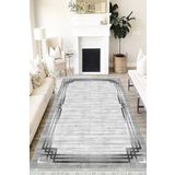 Motto Hali Doku Perla Soft Kaymaz Tabanlı Yıkanabilir Antibakteriyel Dijital Baskı Doku Halı Yolluk, DK-5242A-PRL-80X150