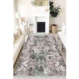 Motto Hali Doku Verona Kaymaz Deri Tabanlı Yıkanabilir Antibakteriyel Dijital Baskı Doku Halı Yolluk, DK-5067C-VRN-120X350