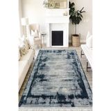 Motto Hali Doku Verona Kaymaz Deri Tabanlı Yıkanabilir Antibakteriyel Dijital Baskı Doku Halı Yolluk, DK-5204A-VRN-80X150