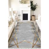 Motto Hali Doku Verona Kaymaz Deri Tabanlı Yıkanabilir Antibakteriyel Dijital Baskı Doku Halı Yolluk, DK-5209G-VRN-120X250