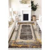 Motto Hali Doku Verona Kaymaz Deri Tabanlı Yıkanabilir Antibakteriyel Dijital Baskı Doku Halı Yolluk, DK-5239B-VRN-80X200