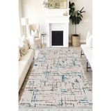 Motto Hali Doku Westa Kaymaz Tabanlı Yıkanabilir Antibakteriyel Dijital Baskı Doku Halı Kilim, DK-5053D-WST-200X300