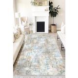 Motto Hali Doku Westa Kaymaz Tabanlı Yıkanabilir Antibakteriyel Dijital Baskı Doku Halı Kilim, DK-5096A-WST-80X250