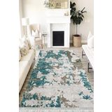 Motto Hali Doku Westa Kaymaz Tabanlı Yıkanabilir Antibakteriyel Dijital Baskı Doku Halı Kilim, DK-5101D-WST-100X500