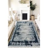 Motto Hali Doku Westa Kaymaz Tabanlı Yıkanabilir Antibakteriyel Dijital Baskı Doku Halı Kilim, DK-5204A-WST-120X400