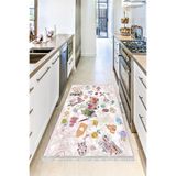 Motto Hali Eko Punto Kaymaz Dot Tabanlı Yıkanabilir Antibakteriyel Dijital Baskı Mutfak Halısı, MK-9051A-EKOPNT-100X200