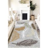 Motto Hali Floral Eko Punto Kaymaz Tabanlı Yıkanabilir Antibakteriyel Dijital Baskı Halı Yolluk, FL-2059B-EKOPNT-120X180