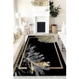 Motto Hali Floral Perla Soft Kaymaz Tabanlı Yıkanabilir Antibakteriyel Dijital Baskı Halı Yolluk, FL-2001A-PRL-80X300