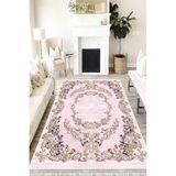 Motto Hali Floral Perla Soft Kaymaz Tabanlı Yıkanabilir Antibakteriyel Dijital Baskı Halı Yolluk, FL-2115B-PRL-200X300