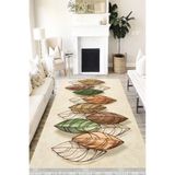 Motto Hali Floral Perla Soft Kaymaz Tabanlı Yıkanabilir Antibakteriyel Dijital Baskı Halı Yolluk, FL-2162A-PRL-200X300
