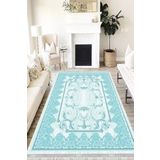 Motto Hali Floral Perla Soft Kaymaz Tabanlı Yıkanabilir Antibakteriyel Dijital Baskı Halı Yolluk, FL-2179C-PRL-120X180