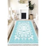Motto Hali Floral Perla Soft Kaymaz Tabanlı Yıkanabilir Antibakteriyel Dijital Baskı Halı Yolluk, FL-2179C-PRL-80X300