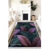 Motto Hali Floral Verona Kaymaz Deri Tabanlı Yıkanabilir Antibakteriyel Dijital Baskı Halı Yolluk, FL-2002B-VRN-80X300