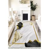 Motto Hali Floral Verona Kaymaz Deri Tabanlı Yıkanabilir Antibakteriyel Dijital Baskı Halı Yolluk, FL-2016A-VRN-200X300