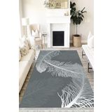 Motto Hali Floral Verona Kaymaz Deri Tabanlı Yıkanabilir Antibakteriyel Dijital Baskı Halı Yolluk, FL-2061A-VRN-120X180