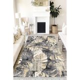 Motto Hali Floral Westa Kaymaz Tabanlı Yıkanabilir Antibakteriyel Dijital Baskı Halı Yolluk, FL-2083A-WST-80X300