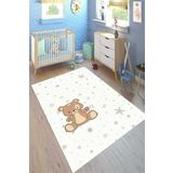 Motto Hali Kaymaz Tabanlı Yıkanabilir Dijital Baskı Çocuk Odası Halısı, CK-10108B-VRN-200X300