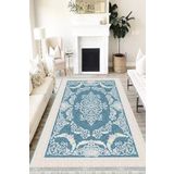 Motto Hali Klasik Cotton Şönil Kaymaz Tabanlı Yıkanabilir Antibakteriyel Dijital Baskı Klasik Halı Yolluk, KS-3006C-CTN-80X300