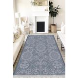 Motto Hali Klasik Cotton Şönil Kaymaz Tabanlı Yıkanabilir Antibakteriyel Dijital Baskı Klasik Halı Yolluk, KS-3009B-CTN-120X180